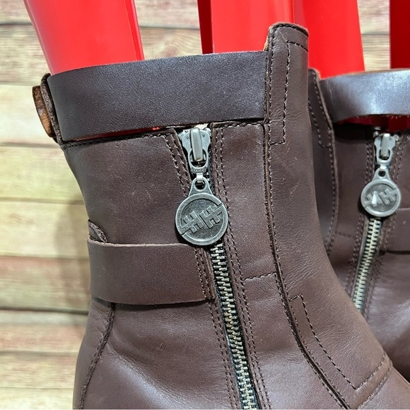 Double H Brown Leather Chuncky Boots - Picture 3 of 10